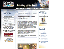 Tablet Screenshot of colornetprinting.com